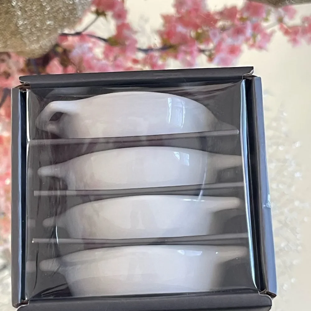 Home Essentials Fiddle and Fern Pan Shaped 1 Oz Mini Tasters White New